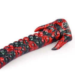MONSTERED Gode Doturix 40 x 5cm Noir et Rouge